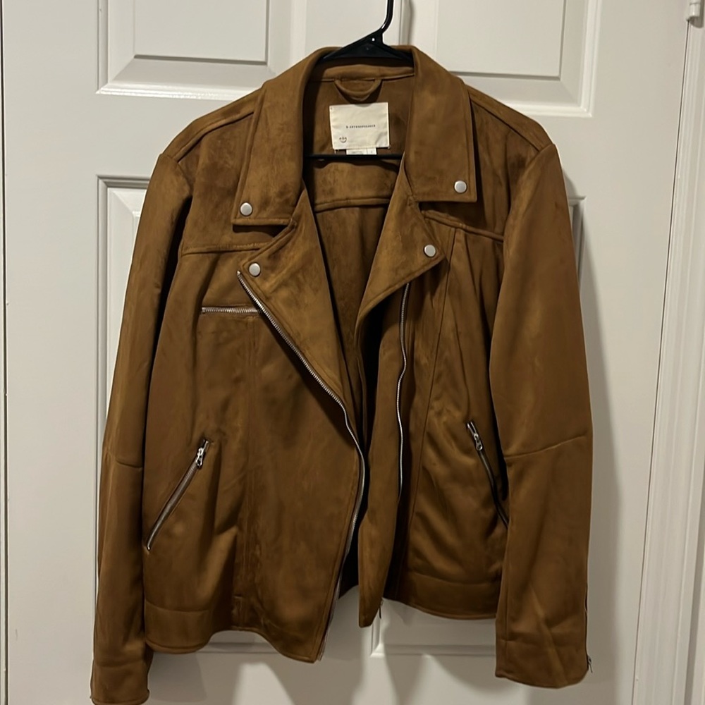 Anthropologie suede moto jacket